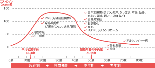 ホルモンバランスの変化