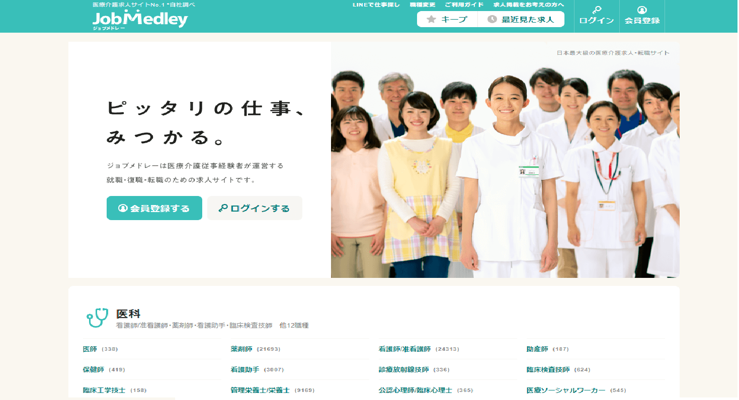 ▲ジョブメドレー