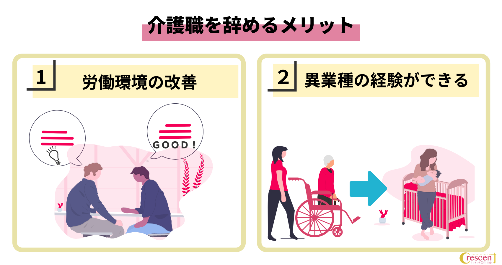 介護職を辞めるメリット